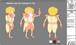 selected character model sheets (1 of 2) from Bonnie and Neddycharacter