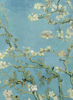 seeliequeene:  Almond Blossom (detail), Vincent Van Gogh, 1890