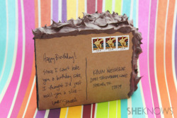 thecakebar:  DIY cake/Pumpkin Pie ‘Postcard” This is adorable