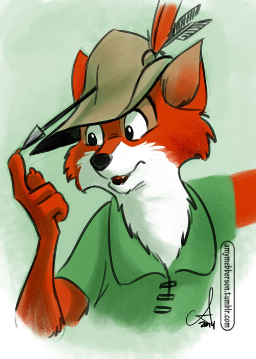 amymebberson:  Quick sketch of Robin Hood for @Sketch_Dailies  “That almost had my name on it, didn’t it?”