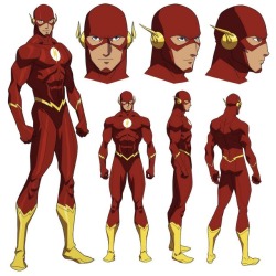 superheroes-or-whatever:The Flash model sheet for Justice League: