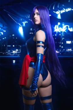 kamikame-cosplay:  Psylocke from Xmen bt Juby Headshot Photographer: