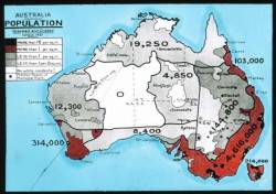 mapsontheweb:  Population of Australia, grouped and graded, census