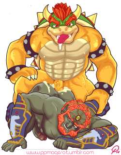 ppmaqero:  Bowser x Ganondorg , Comissioned by Levi Hovatter.