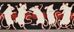 clawmarks:Dancing mice. Illustration by Gerhard Heilmann in Dekorative