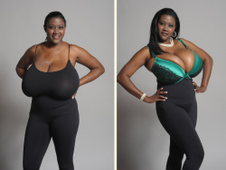 funbaggery:  funbaggery:  Kerisha 36NNN breasts (reduced). Woman