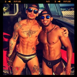 charliebymz:  FAN PHOTO : Sexy fellas @chalf_mon and @wallecouto