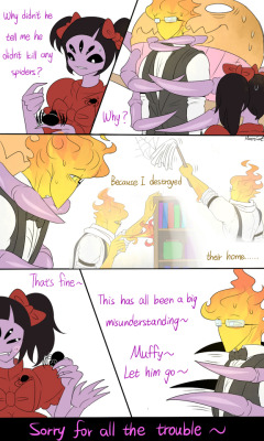 mooncatyao:  [Spiders-4] Grillby & little SansI’m coming!!!
