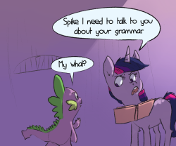 dailylifeofspike:How spike got a dictionary for his birthdayThanks