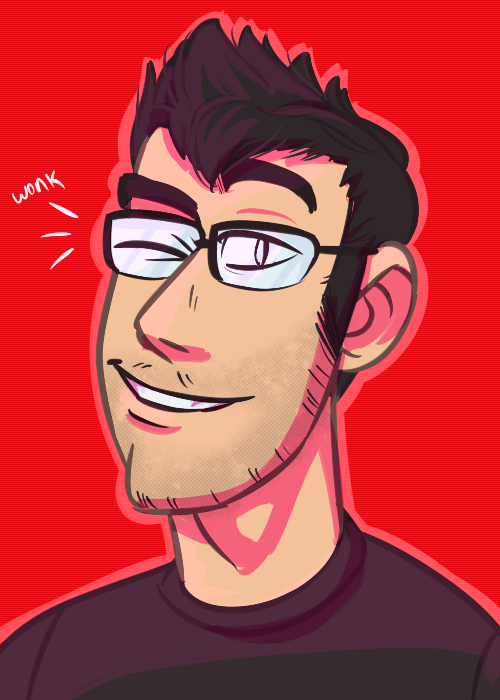 xpsychohogx:  wonk first time i draw his nice bara nerd medic face