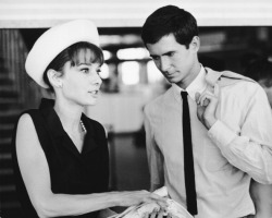 rareaudreyhepburn:  Audrey Hepburn, Anthony Perkins, and Italian