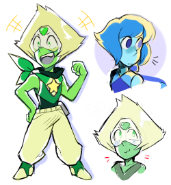 dazzlingperidot:  i just wanted to design an alt peridot outfit