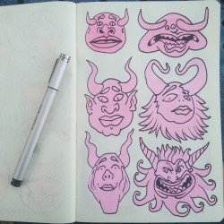 Pink demons. #mattbernson #ink #instaartist #instadrawing #artistsoninstagram