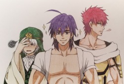 ffyeahmagi:  Ja’far, Sinbad, and Masrur