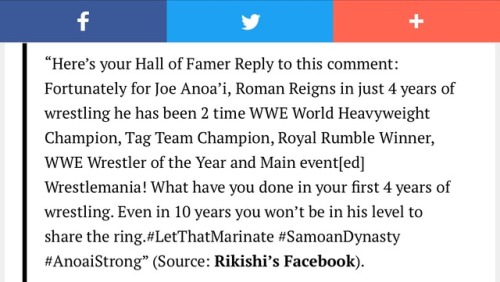 beckybadlasslynch: WWE Superstars Who Have Defended Roman Reigns Part 1   And if haters don’t like it, boo hoo hoo…get over it. Ignore and scroll past. Simple as that :) 