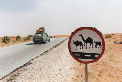 marhaba-maroc-algerie-tunisie:  Road Sign traveling west from