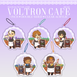 synnesai: Voltron Cafe charms are up for sale! You can win a