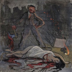 spongecatbeatpants: Ivar Arosenius ~ Lust Killer,1904 https://painted-face.com/