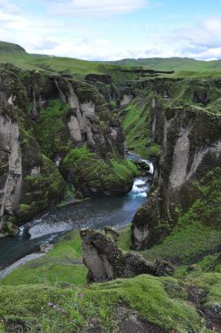 bluepueblo:  Fjardrargljufur Canyon, Iceland photo via necole