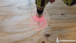 gifsboom:  Using lasers to make sure you’re drilling straight