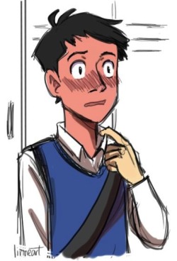 linneart:  modern high school AU destiel with nerdy, shy Cas