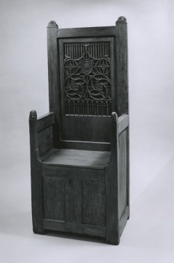 met-cloisters:  High-Backed Chair via The CloistersMedium: OakGift