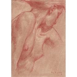 akramfadl:  Brooke 12 9 17 Study for a painting Pitt pastel on