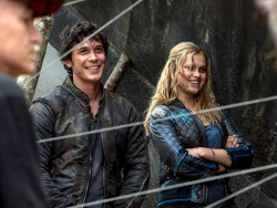 cwthe100:  Behind the scenes of tonight’s ALL NEW EPISODE with