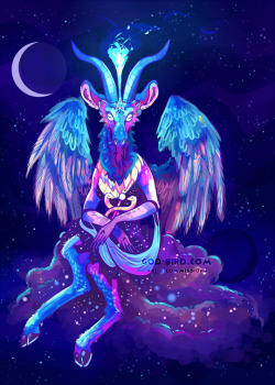 ciphir:  {♚} Baphomet  available in my print store![patreon]