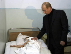 thivus:  rare image of vladimir putin absorbing the life force