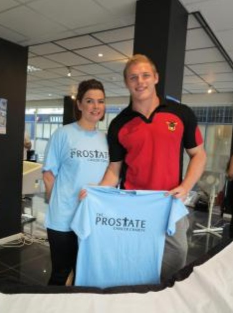 vuittonjunky:  2sthboiz:  George Burgess, from the Sydney Rabbitohs rugby league club shows his support for Prostate CancerÂ awareness and shows us his special prostate poker tool. Â  Â  Â HOT HOT HOT  Yumm 