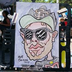 Doing caricatures at the Central Flea in Central Square today!