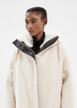  Acne Studios Teasel Melange Coat at Totokaelo 