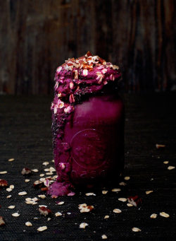 beautifulpicturesofhealthyfood:  Berry Yogurt Oat Smoothie….RECIPE