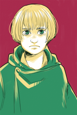 moriar-tea:  Armin’s hair keeps getting shorter in the manga,