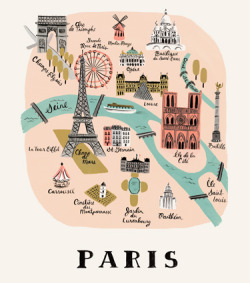 lip-lock:  City Map Illustrations | by Anna Bond of Rifle Paper