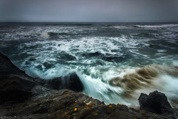 capturedphotos:  Frigid Waters Half Moon Bay, California. Photographed