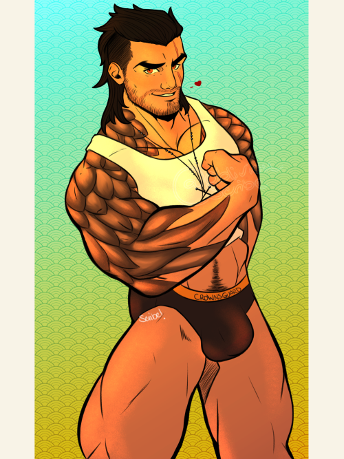 oblivionscribe:    Gladiolus won February’s pinup poll! Patrons