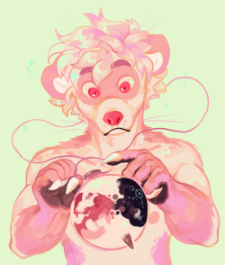 dino-diego:return of my cotton candy boy Stronk <3