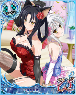 (via kuroka and toujou koneko (high school dxd and high school