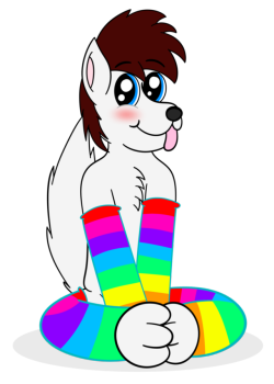 aaronkidney14: Pride Wolf by AaronKidney14  x3 Cute! :3