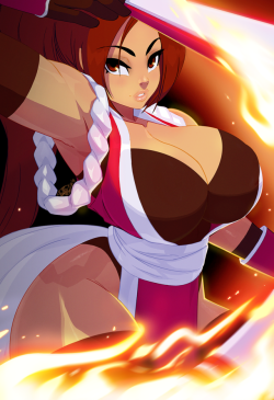 tovio-rogers:  kof girls this month on patreon. starting with