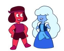 rainbowmoonstonesu: Fav gems  Ruby’s arms are too long but