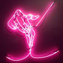 girlsandguns:  @ragingleisure and my collab neon piece! Come