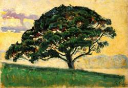 artist-signac:  The Bonaventure Pine, 1893, Paul SignacMedium: