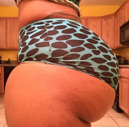 bigbootymagazine:  These tight shorts show how big is her butt  Tons of ass