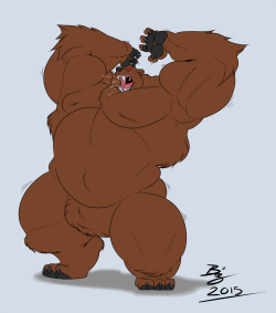 knightinshiningmohawk:RAWR! Bear commission!! 