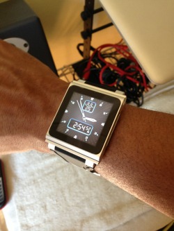 iPod nano 6th gen watch conversion. I can’t wait for the
