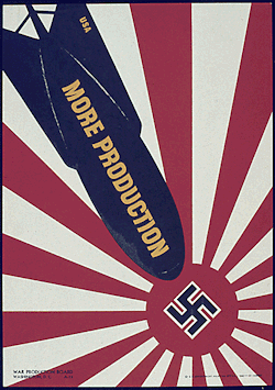 humanoidhistory:  Allied propaganda poster from World War II.