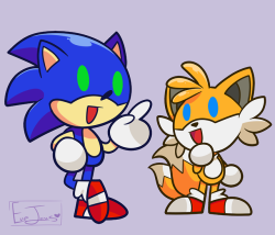 evedijones:  Oh Chibis Sonic and Tails!